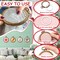 15 Pcs 2.4 Inch Fall Round Embroidery Hoops Frame Circle Rubber Hoops Ring Display Cross Stitch Ornament Imitated Wood Frame Kits for Christmas Halloween Craft Sewing DIY Hanging Gifts